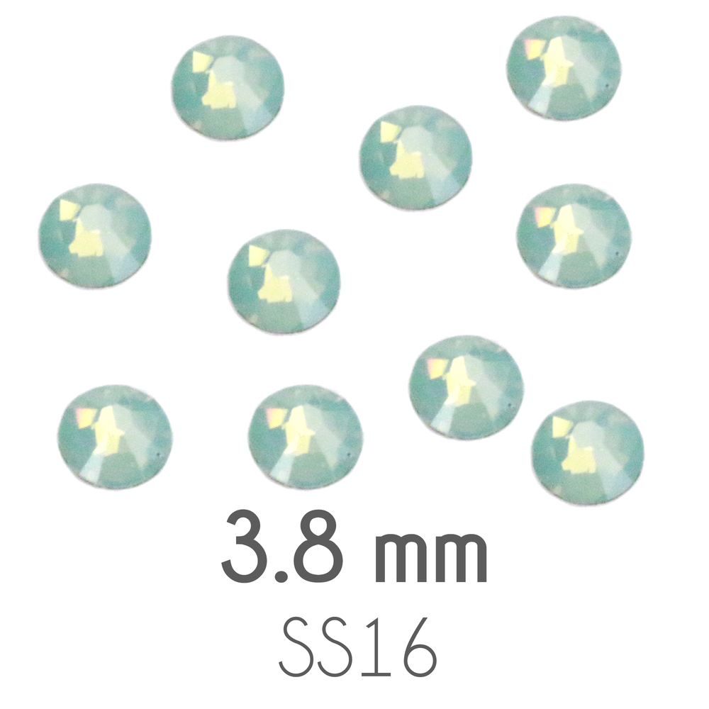 Beads & Swarovski Crystals 3.8mm Swarovski Flat Back Crystals, Pacific Opal, Pack of 20